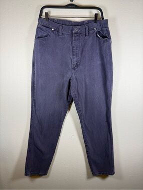 Wrangler Women's Purple Jeans Size 17/18x32 High Rise Straight Leg Vintage USA
